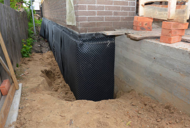 Happy homeowners after waterproofing job in Alexandria